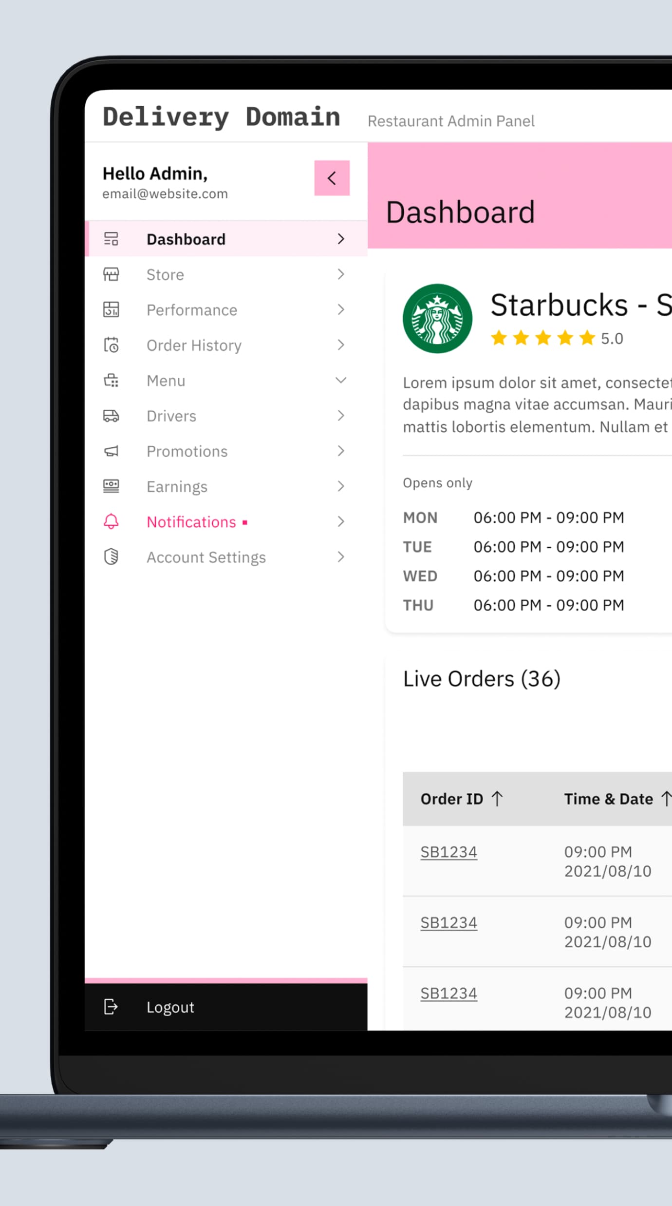 Delivery Domain Project Image 12 Mobile