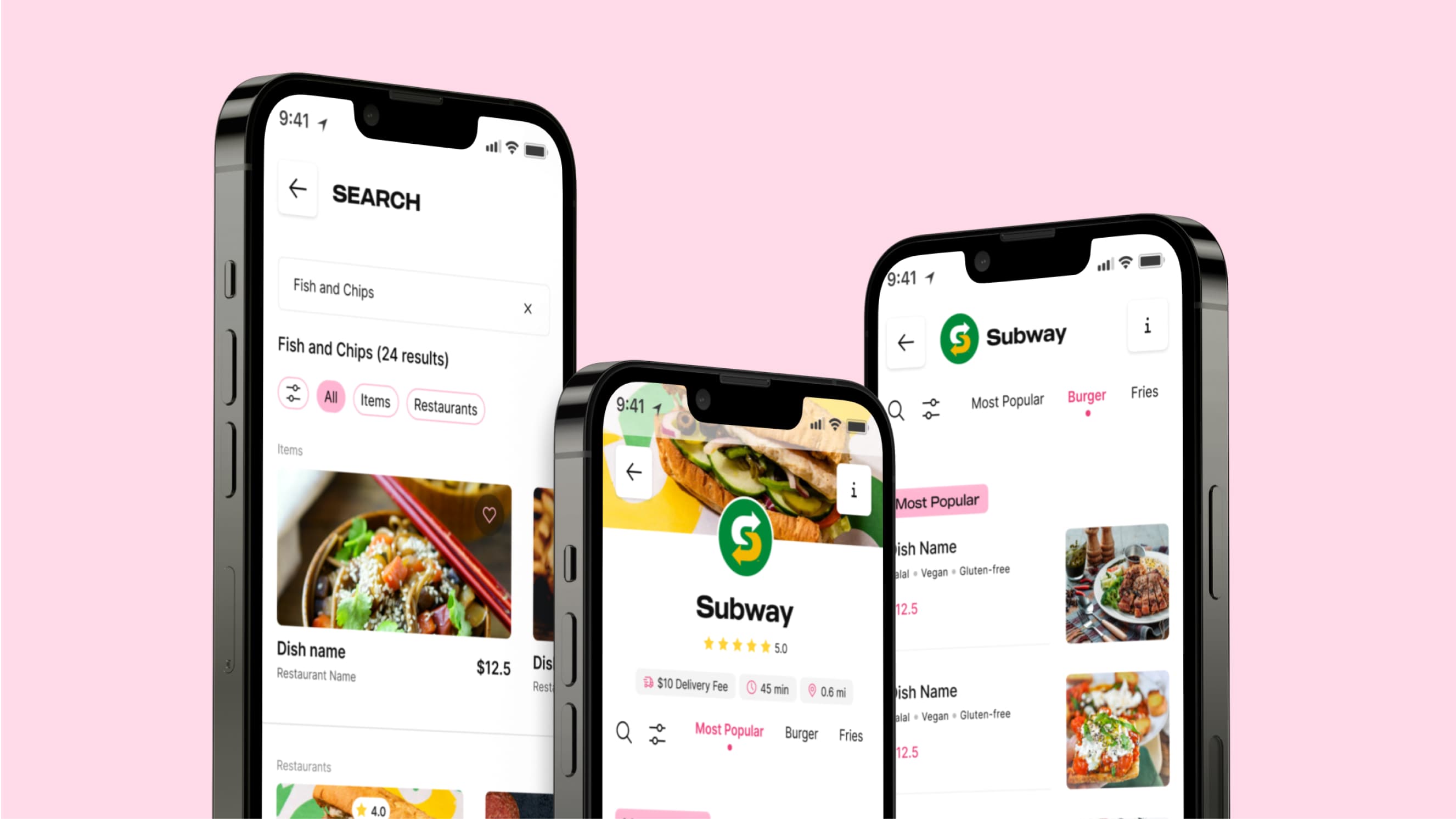 Delivery Domain App Screenshots