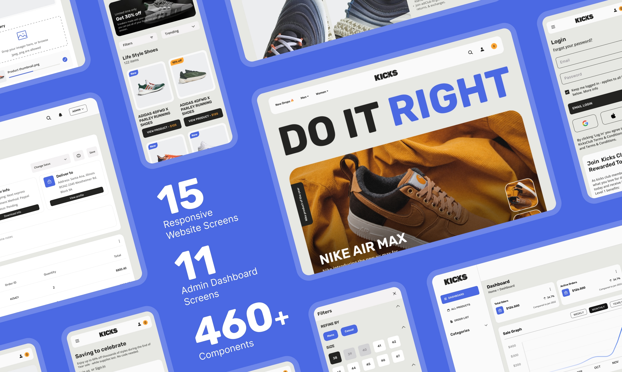 KICKS - ECOMMERCE WEBSITE & ADMIN MVP